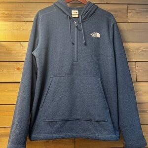 The North Face Navy Half-Zip Hoodie ML